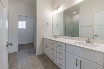 Double vanity in 2 bedroom homes